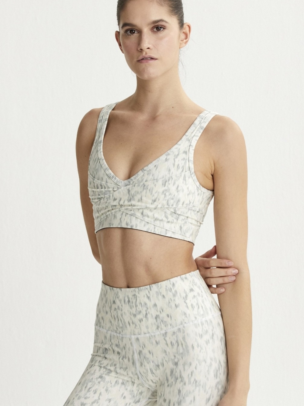 Varley Kellam Sports Bra in a mint ink fade Small
